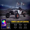 imageGOOACC 2 PCS 4FT LED Whip Light with Spring Base Spiral RGB Chasing RF Remote Lighted Whips wRocker Switch LED Antenna for UTV ATV Truck Sand Rail Buggy Dune RZR CanamRemoteAPP Control W Spring Base