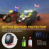imageGOOACC 2 PCS 4FT LED Whip Light with Spring Base Spiral RGB Chasing RF Remote Lighted Whips wRocker Switch LED Antenna for UTV ATV Truck Sand Rail Buggy Dune RZR CanamRemote Control