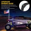 imageGOOACC 2 PCS 4FT LED Whip Light with Spring Base Spiral RGB Chasing RF Remote Lighted Whips wRocker Switch LED Antenna for UTV ATV Truck Sand Rail Buggy Dune RZR CanamRemote Control W Spring Base