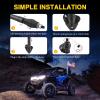 imageGOOACC 2 PCS 4FT LED Whip Light with Spring Base Spiral RGB Chasing RF Remote Lighted Whips wRocker Switch LED Antenna for UTV ATV Truck Sand Rail Buggy Dune RZR CanamRemote Control W Spring Base