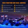 imageGOOACC 2 PCS 4FT LED Whip Light with Spring Base Spiral RGB Chasing RF Remote Lighted Whips wRocker Switch LED Antenna for UTV ATV Truck Sand Rail Buggy Dune RZR CanamRemote Control
