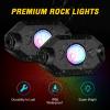 imageGOOACC 2 PCS 4FT LED Whip Light with Spring Base Spiral RGB Chasing RF Remote Lighted Whips wRocker Switch LED Antenna for UTV ATV Truck Sand Rail Buggy Dune RZR CanamRemote Control
