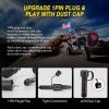 imageGOOACC 2 PCS 4FT LED Whip Light with Spring Base Spiral RGB Chasing RF Remote Lighted Whips wRocker Switch LED Antenna for UTV ATV Truck Sand Rail Buggy Dune RZR CanamRemote Control W Spring Base
