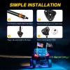 imageGOOACC 2 PCS 4FT LED Whip Light with Spring Base Spiral RGB Chasing RF Remote Lighted Whips wRocker Switch LED Antenna for UTV ATV Truck Sand Rail Buggy Dune RZR CanamRemote Control