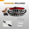 imageGOOACC 60quot Truck Tailgate Light Bar 5 Function 264 LED Strip Double Row Universal for Pickup with Red Running Brake Turn Signals White Reverse Lights