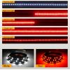 imageGOOACC 60quot Truck Tailgate Light Bar 5 Function 264 LED Strip Double Row Universal for Pickup with Red Running Brake Turn Signals White Reverse Lights