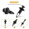 imageGOOACC 820Pcs Car Push Retainer Clips Auto Fasteners Assortment 36 Sizes Nylon Bumper Fender Rivets and Fasteners Remover for Ford GM Toyota Honda Chrysler BMW Benz Nissan Subaru Audi Mazda100Pcs 65mm Clips