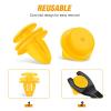imageGOOACC 820Pcs Car Push Retainer Clips Auto Fasteners Assortment 36 Sizes Nylon Bumper Fender Rivets and Fasteners Remover for Ford GM Toyota Honda Chrysler BMW Benz Nissan Subaru Audi Mazda50Pcs 95mm Clips