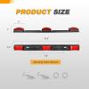 imageGOOACC 9LED Marker ID Bar 1PC 142Inch Red Trailer Running Tail Rear Clearance Identification Lights Stainless Steel bracket IP67 Waterproof for Pickup Truck RV BoatRed 9LED Marker ID Bar