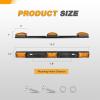 imageGOOACC 9LED Marker ID Bar 1PC 142Inch Red Trailer Running Tail Rear Clearance Identification Lights Stainless Steel bracket IP67 Waterproof for Pickup Truck RV BoatAmber 9LED Marker ID Bar