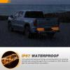 imageGOOACC 9LED Marker ID Bar 1PC 142Inch Red Trailer Running Tail Rear Clearance Identification Lights Stainless Steel bracket IP67 Waterproof for Pickup Truck RV BoatAmber 2Pcs 16Inch Trailer Light