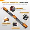 imageGOOACC 9LED Marker ID Bar 1PC 142Inch Red Trailer Running Tail Rear Clearance Identification Lights Stainless Steel bracket IP67 Waterproof for Pickup Truck RV BoatAmber 9LED Marker ID Bar