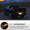 imageGOOACC 9LED Marker ID Bar 1PC 142Inch Red Trailer Running Tail Rear Clearance Identification Lights Stainless Steel bracket IP67 Waterproof for Pickup Truck RV BoatAmber 9LED Marker ID Bar