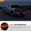 imageGOOACC 9LED Marker ID Bar 1PC 142Inch Red Trailer Running Tail Rear Clearance Identification Lights Stainless Steel bracket IP67 Waterproof for Pickup Truck RV BoatRed 2Pcs 16Inch Trailer Light