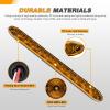 imageGOOACC 9LED Marker ID Bar 1PC 142Inch Red Trailer Running Tail Rear Clearance Identification Lights Stainless Steel bracket IP67 Waterproof for Pickup Truck RV BoatAmber 2Pcs 16Inch Trailer Light
