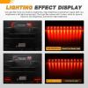imageGOOACC 9LED Marker ID Bar 1PC 142Inch Red Trailer Running Tail Rear Clearance Identification Lights Stainless Steel bracket IP67 Waterproof for Pickup Truck RV BoatRed 2Pcs 16Inch Trailer Light