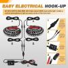 imageGOOACC RGB Truck Bed Light Strip 2PCS 60quot 180 LEDs Neon Accent Lighting with RF Remote OnOff Switch Splitter Extension Cable for 12Volt Car Cargo Pickup SUV RV Boat