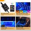 imageGOOACC RGB Truck Bed Light Strip 2PCS 60quot 180 LEDs Neon Accent Lighting with RF Remote OnOff Switch Splitter Extension Cable for 12Volt Car Cargo Pickup SUV RV Boat