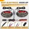 imageGOOACC Truck Bed Light Strip 3PCS 60quot 270 LEDs White Lighting Waterproof for 12 Volt Car Cargo Pickup SUV RV Boat OnOff Switch Blade Fuse Splitter Cable2PCS White