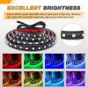 imageGOOACC Truck Bed Light Strip 3PCS 60quot 270 LEDs White Lighting Waterproof for 12 Volt Car Cargo Pickup SUV RV Boat OnOff Switch Blade Fuse Splitter CableRGB