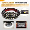imageGOOACC Truck Bed Light Strip 3PCS 60quot 270 LEDs White Lighting Waterproof for 12 Volt Car Cargo Pickup SUV RV Boat OnOff Switch Blade Fuse Splitter Cable2PCS White