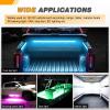 imageGOOACC Truck Bed Light Strip 3PCS 60quot 270 LEDs White Lighting Waterproof for 12 Volt Car Cargo Pickup SUV RV Boat OnOff Switch Blade Fuse Splitter CableRGB