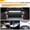 imageGOOACC Truck Bed Light Strip 3PCS 60quot 270 LEDs White Lighting Waterproof for 12 Volt Car Cargo Pickup SUV RV Boat OnOff Switch Blade Fuse Splitter Cable3PCS White