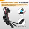 imageGOOACC Truck Bed Light Strip 3PCS 60quot 270 LEDs White Lighting Waterproof for 12 Volt Car Cargo Pickup SUV RV Boat OnOff Switch Blade Fuse Splitter CableRGB