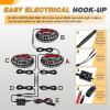 imageGOOACC Truck Bed Light Strip 3PCS 60quot 270 LEDs White Lighting Waterproof for 12 Volt Car Cargo Pickup SUV RV Boat OnOff Switch Blade Fuse Splitter CableRGB