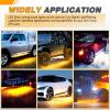 imageGOOACC Truck Running Board Lights  2PCS 60 Inch DRL LED Side Maker Light Kits for Extended and Crew Cab Trucks Pickup White Courtesy Amber Sequential Turn Signal Lighting Strips