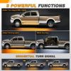 imageGOOACC Truck Running Board Lights  2PCS 60 Inch DRL LED Side Maker Light Kits for Extended and Crew Cab Trucks Pickup White Courtesy Amber Sequential Turn Signal Lighting Strips