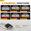 imageGOOACC Truck Tailgate Light Strip 48quot Aluminum Frame led bar Triple Row Tail Lighing Sequential Amber Turn Signal Strobe Red Running Brake White Reverse60 504Led Light Strip