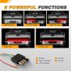 imageGOOACC Truck Tailgate Light Strip 48quot Aluminum Frame led bar Triple Row Tail Lighing Sequential Amber Turn Signal Strobe Red Running Brake White Reverse60 108Led Light Strip