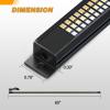 imageGOOACC Truck Tailgate Light Strip 48quot Aluminum Frame led bar Triple Row Tail Lighing Sequential Amber Turn Signal Strobe Red Running Brake White Reverse60 1200Led Aluminum Frame Light