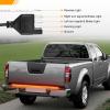 imageGOOACC Truck Tailgate Light Strip 48quot Aluminum Frame led bar Triple Row Tail Lighing Sequential Amber Turn Signal Strobe Red Running Brake White Reverse48 780Led Aluminum Frame Light