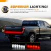 imageGOOACC Truck Tailgate Light Strip 48quot Aluminum Frame led bar Triple Row Tail Lighing Sequential Amber Turn Signal Strobe Red Running Brake White Reverse60 108Led Light Strip