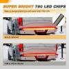 imageGOOACC Truck Tailgate Light Strip 48quot Aluminum Frame led bar Triple Row Tail Lighing Sequential Amber Turn Signal Strobe Red Running Brake White Reverse48 780Led Aluminum Frame Light
