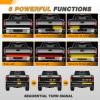 imageGOOACC Truck Tailgate Light Strip 48quot Aluminum Frame led bar Triple Row Tail Lighing Sequential Amber Turn Signal Strobe Red Running Brake White Reverse60 1200Led Aluminum Frame Light