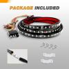 imageGOOACC Truck Tailgate Light Strip 48quot Aluminum Frame led bar Triple Row Tail Lighing Sequential Amber Turn Signal Strobe Red Running Brake White Reverse60 108Led Light Strip