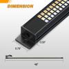 imageGOOACC Truck Tailgate Light Strip 48quot Aluminum Frame led bar Triple Row Tail Lighing Sequential Amber Turn Signal Strobe Red Running Brake White Reverse48 780Led Aluminum Frame Light
