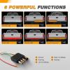 imageGOOACC Truck Tailgate Light Strip 48quot Aluminum Frame led bar Triple Row Tail Lighing Sequential Amber Turn Signal Strobe Red Running Brake White Reverse48 360Led Light Strip