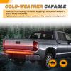 imageGOOACC Truck Tailgate Light Strip 48quot Aluminum Frame led bar Triple Row Tail Lighing Sequential Amber Turn Signal Strobe Red Running Brake White Reverse60 1200Led Aluminum Frame Light