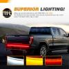 imageGOOACC Truck Tailgate Light Strip 48quot Aluminum Frame led bar Triple Row Tail Lighing Sequential Amber Turn Signal Strobe Red Running Brake White Reverse60 504Led Light Strip