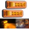 imageGOOACC 39Inch Side Marker Light 2PCS Amber 3LED Front Rear Clearance Indicator Fender Lights Waterproof Surface Mounted For Truck Trailer Camper RV UTV BusAmber 2Pcs