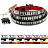 imageGOOACC Truck Tailgate Light Strip 48quot Aluminum Frame led bar Triple Row Tail Lighing Sequential Amber Turn Signal Strobe Red Running Brake White Reverse60 504Led Light Strip