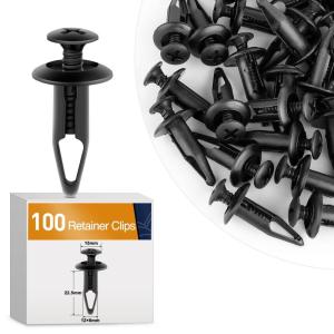 imageGOOACC 820Pcs Car Push Retainer Clips Auto Fasteners Assortment 36 Sizes Nylon Bumper Fender Rivets and Fasteners Remover for Ford GM Toyota Honda Chrysler BMW Benz Nissan Subaru Audi Mazda100Pcs 65mm Clips