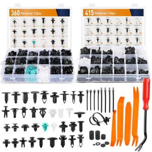 imageGOOACC 820Pcs Car Push Retainer Clips Auto Fasteners Assortment 36 Sizes Nylon Bumper Fender Rivets and Fasteners Remover for Ford GM Toyota Honda Chrysler BMW Benz Nissan Subaru Audi Mazda775Pcs Clips  Remover