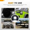 imageGOOACC 4Inch Round Tail Light 2PCS White 24LED wStainless Steel Chrome Bezel Waterproof Reverse Day Running Lights for Truck Trailer RV Lorry Boat TractorWhite 24Led 2Pcs Screws