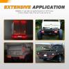 imageGOOACC 6Inch Oval Trailer Tail Light 2PCS 10LED White Reverse Back Up Lights wSurface Mount Grommets Plugs IP67 Waterproof for Truck RV TractorRed 2Pcs