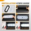 imageGOOACC 6Inch Oval Trailer Tail Light 2PCS 10LED White Reverse Back Up Lights wSurface Mount Grommets Plugs IP67 Waterproof for Truck RV TractorRedWhite 4Pcs